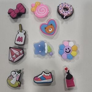 New Colorful Shoe Charms Set Of 10
